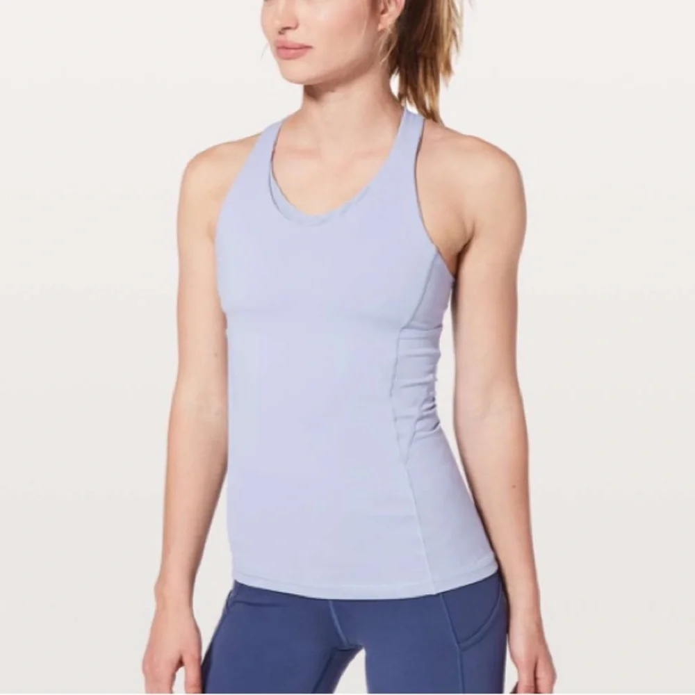Lululemon Stash N Run Tank Berry Mist / Moody Blues size 6
